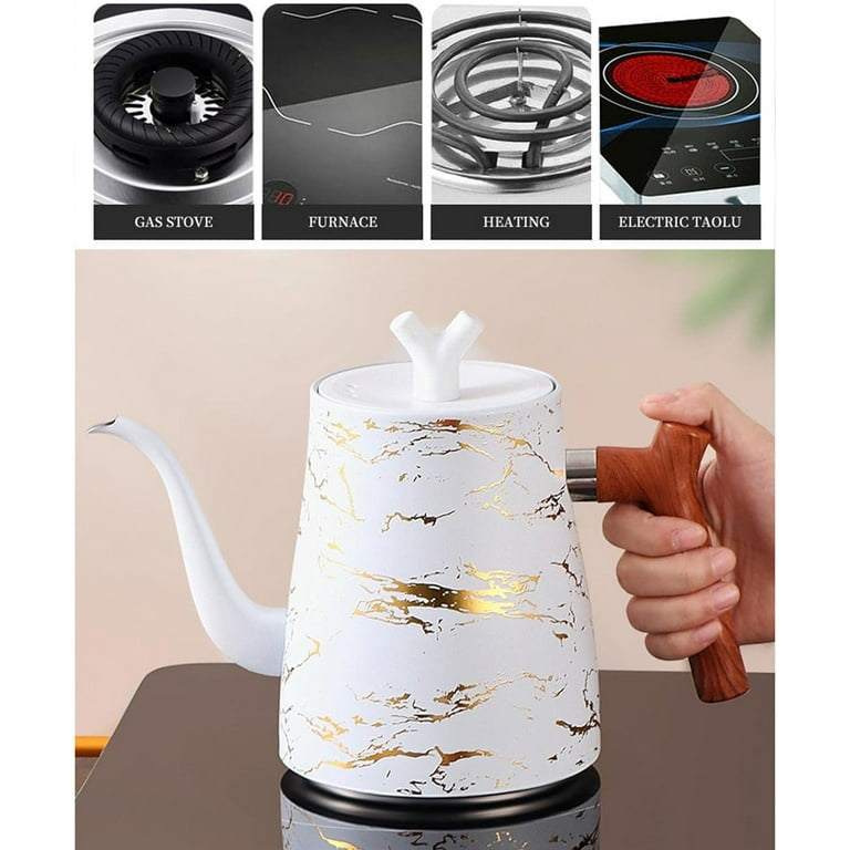 Smart Heat Induction Kettle, Electric Quick Heating Coffee Pot, Smart Hand Brewing Coffee Pot, Home Long Narrow Pour Over Coffee Kettle Smart Heat Induction Kettle, Electric Quick Heating Coffee Pot, Smart Hand Brewing Coffee Pot, Home Long Narrow Pour Over Coffee Kettle